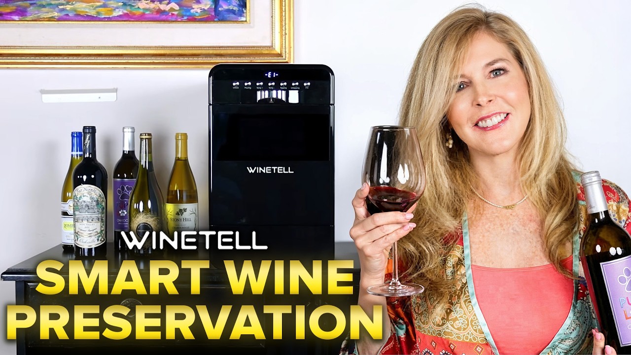 Система интеллектуального сохранения вина Winetell | Разливайте и храните открытые бутылки в тече...