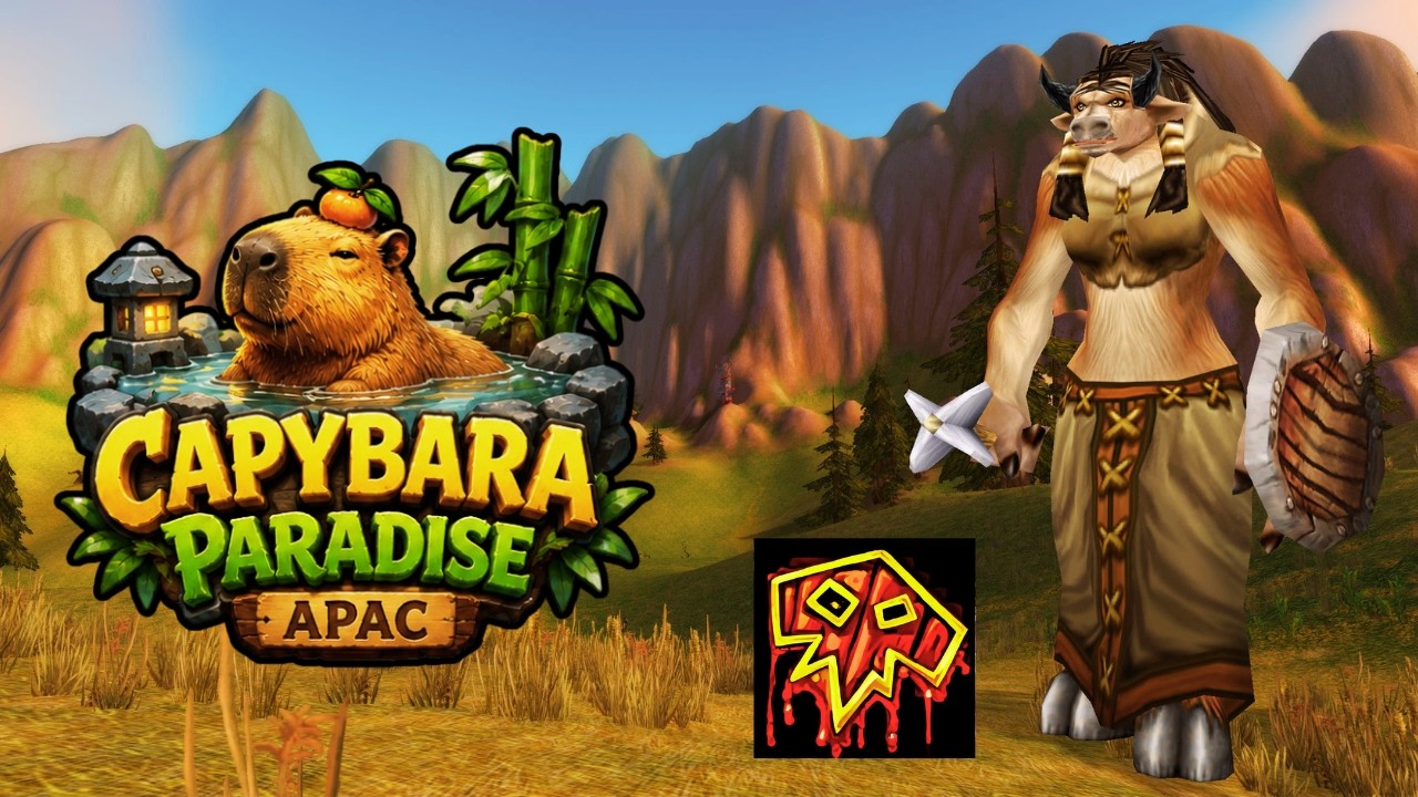CAPYCRAFT WOW 🌿 | NEW JOURNEY: TAUREN SHAMAN (LVL 1-?) | Capybara Paradise