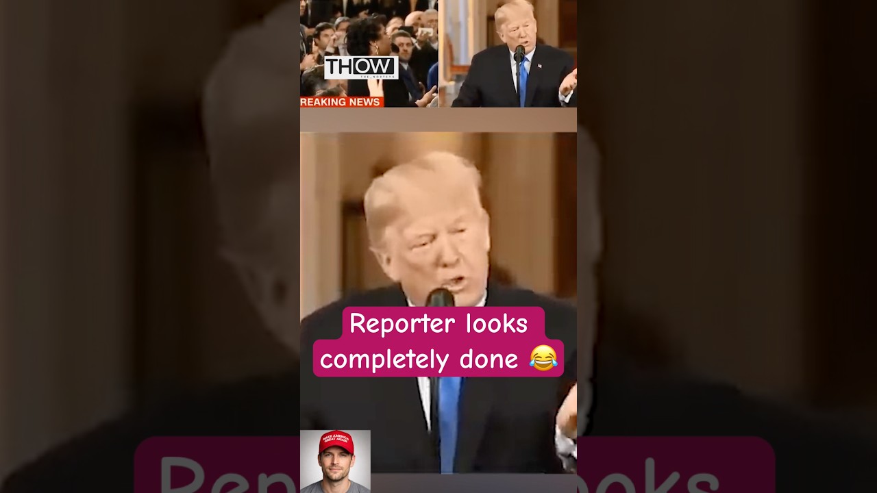 Trump loses it when pressed for an answer 😂