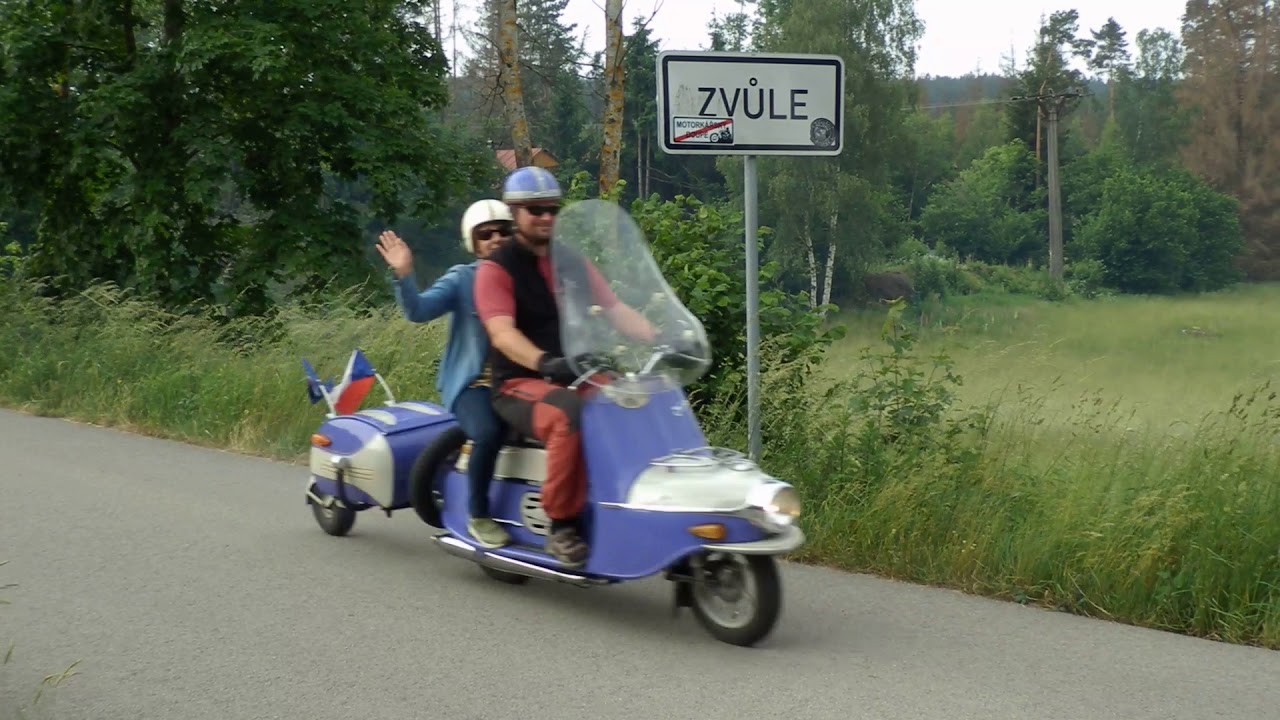 Mezinárodní sraz his. skútrů Čezeta - Zvůle u Kunžaku 2019