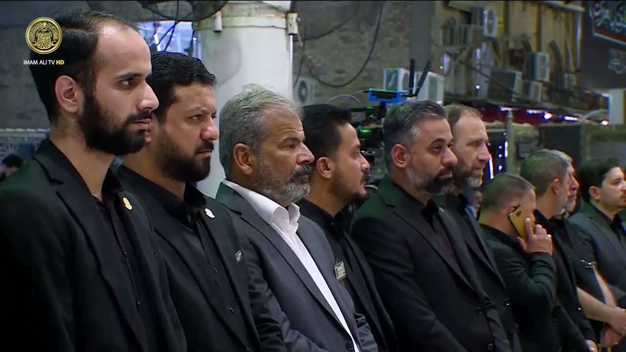 مجلس الفاتحة الذي أقامه خدم العتبة العلوية المقدسة على روح السيد الشهيد حسـ.ـن نـ.ـصـ.ـر الله (رض)