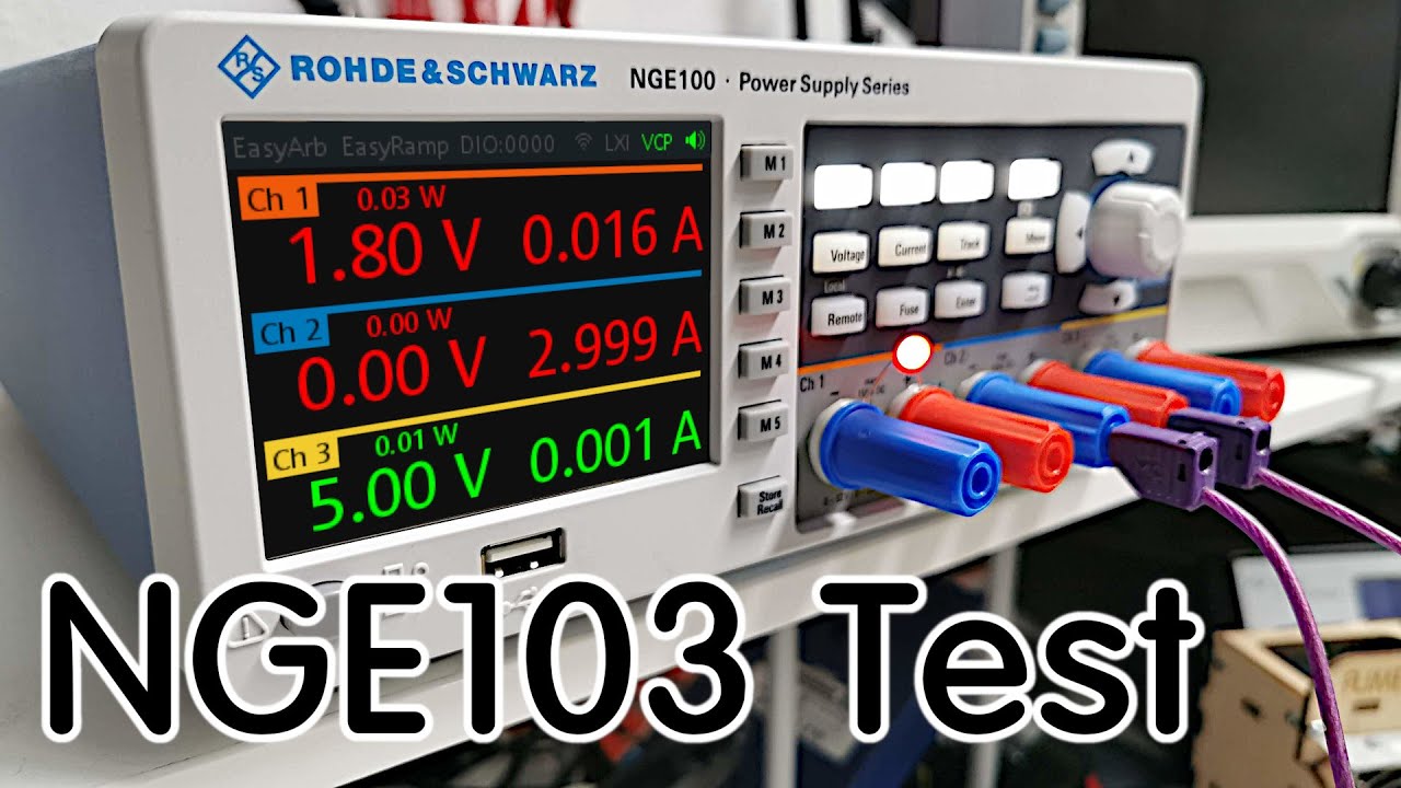 🔌 Rohde & Schwarz Labornetzteil 〰️ Test und Funktionen des NGE103