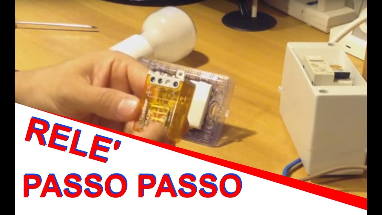 Come collegare un relè passo-passo per comandare una lampada da diversi punti