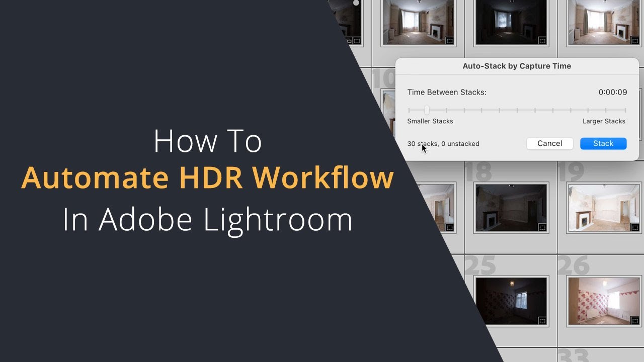 Automate HDR Image Merging in Adobe Lightroom | Automate Your Exposure Bracketing Photo Workflow