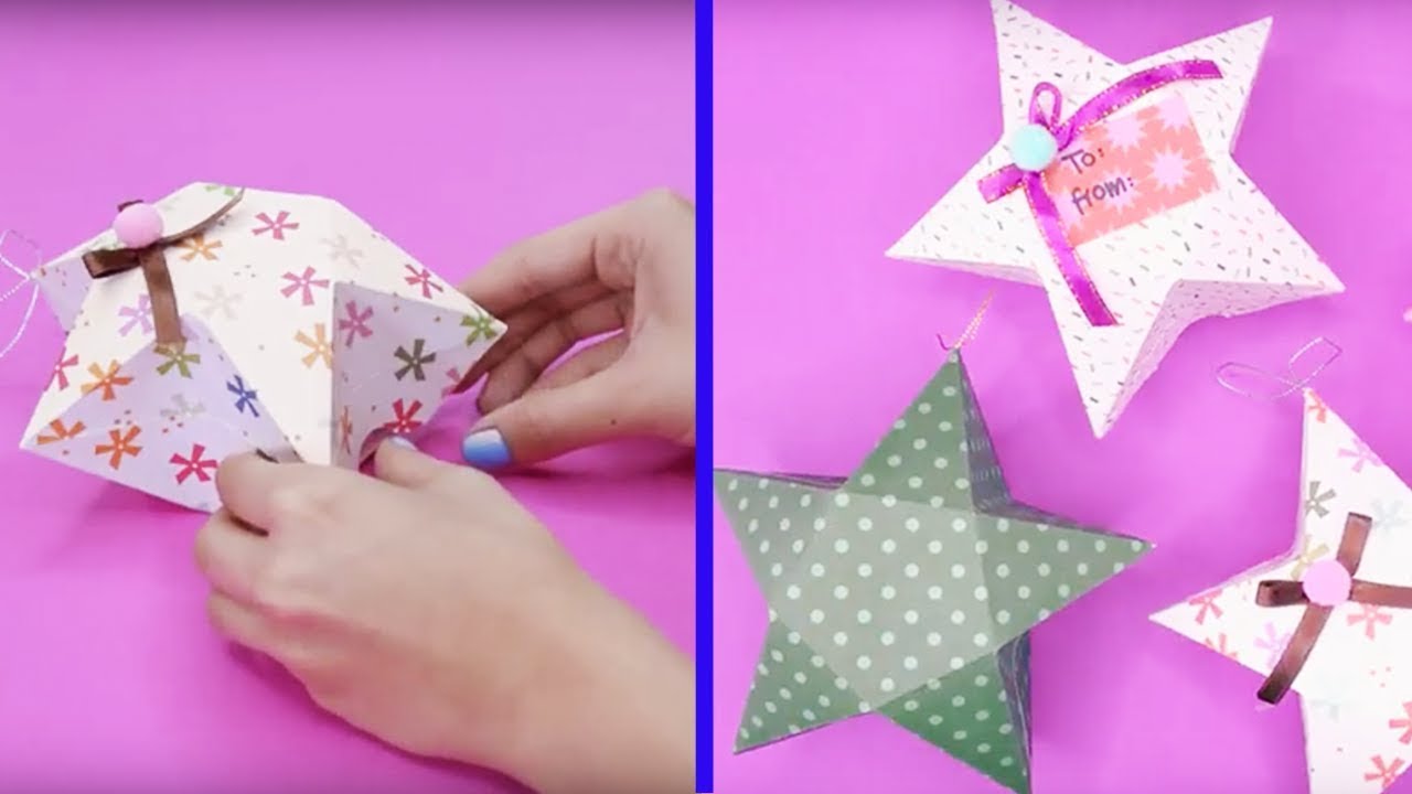HOW TO MAKE AN ORIGAMI STAR PINATA, GIFT IDEA - EZPZ ideas