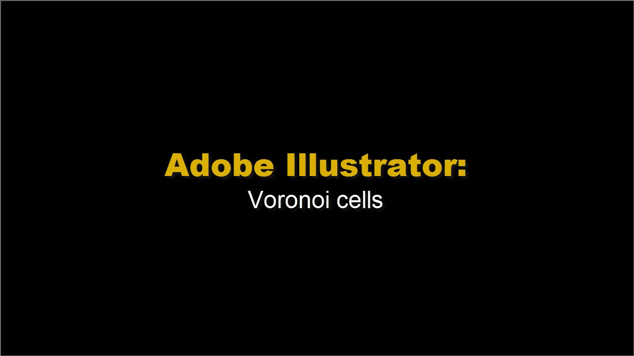 Adobe Illustrator: Voronoi Script