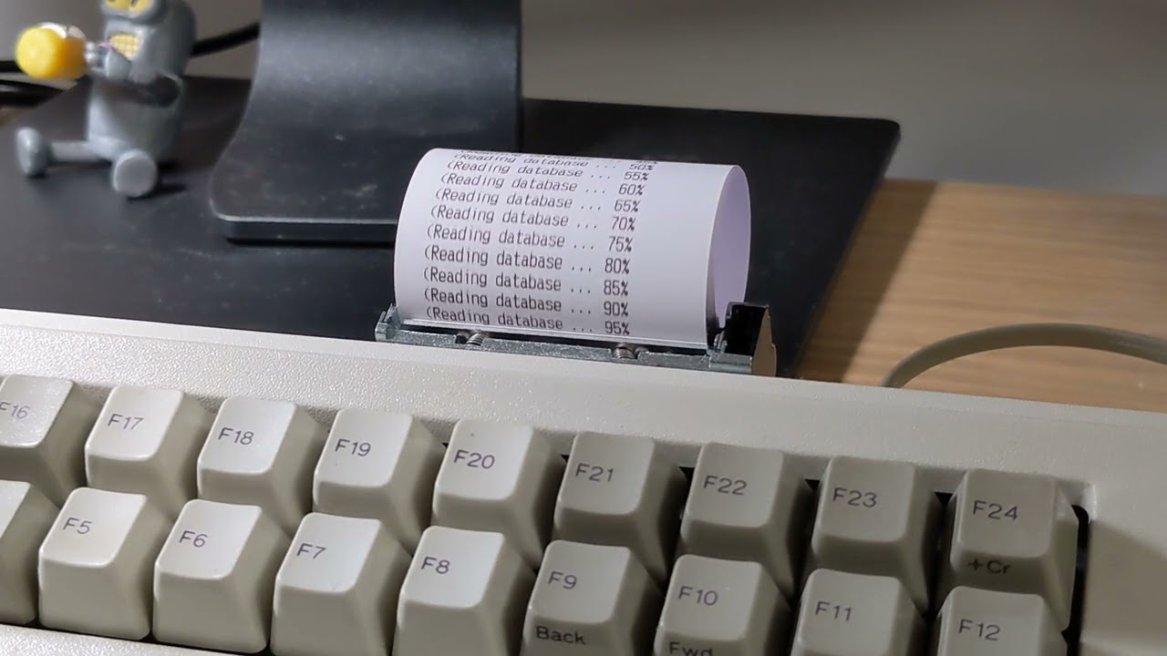 Primitive teletype with Raspberry Pi