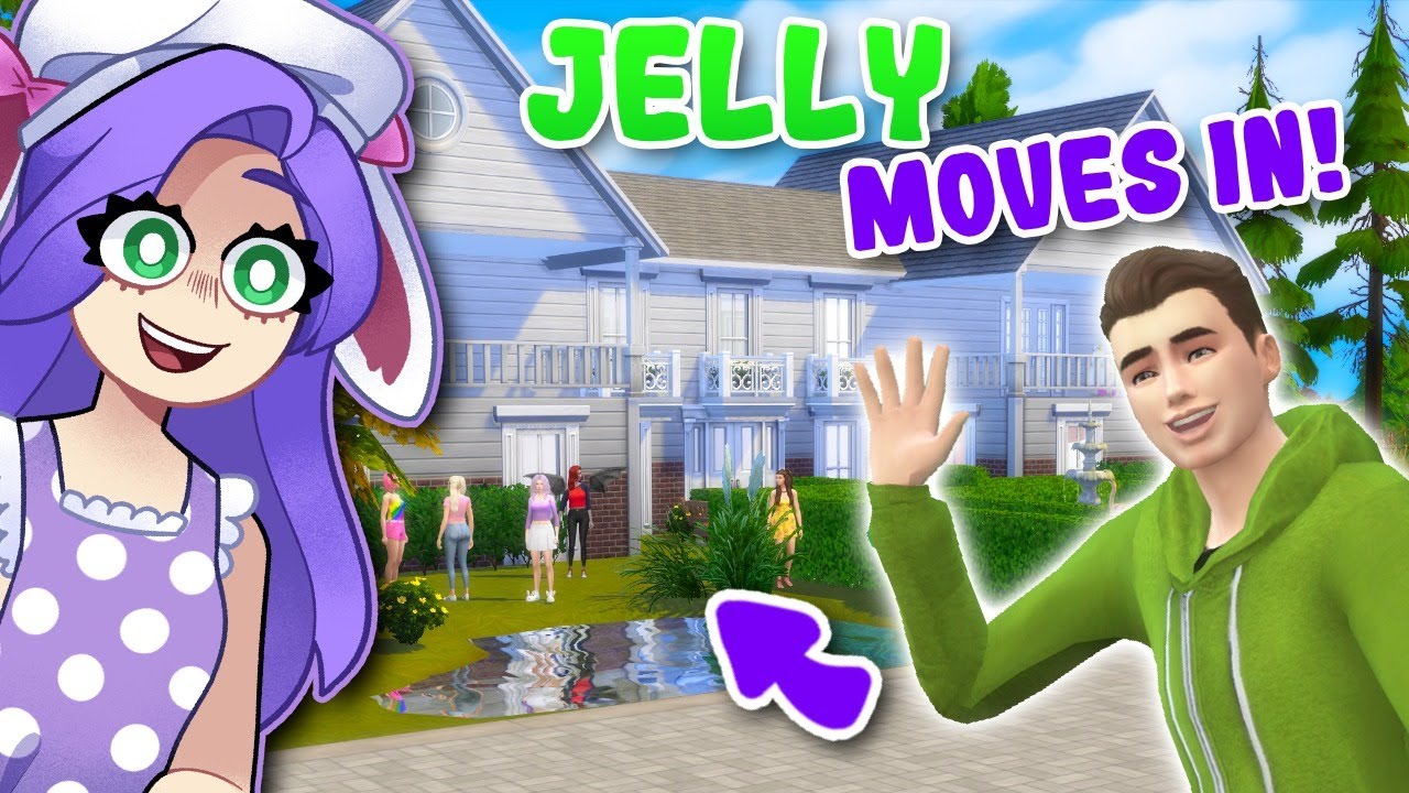 JELLY Moved Into THE YOUTUBE MANSION! (Sims 4)