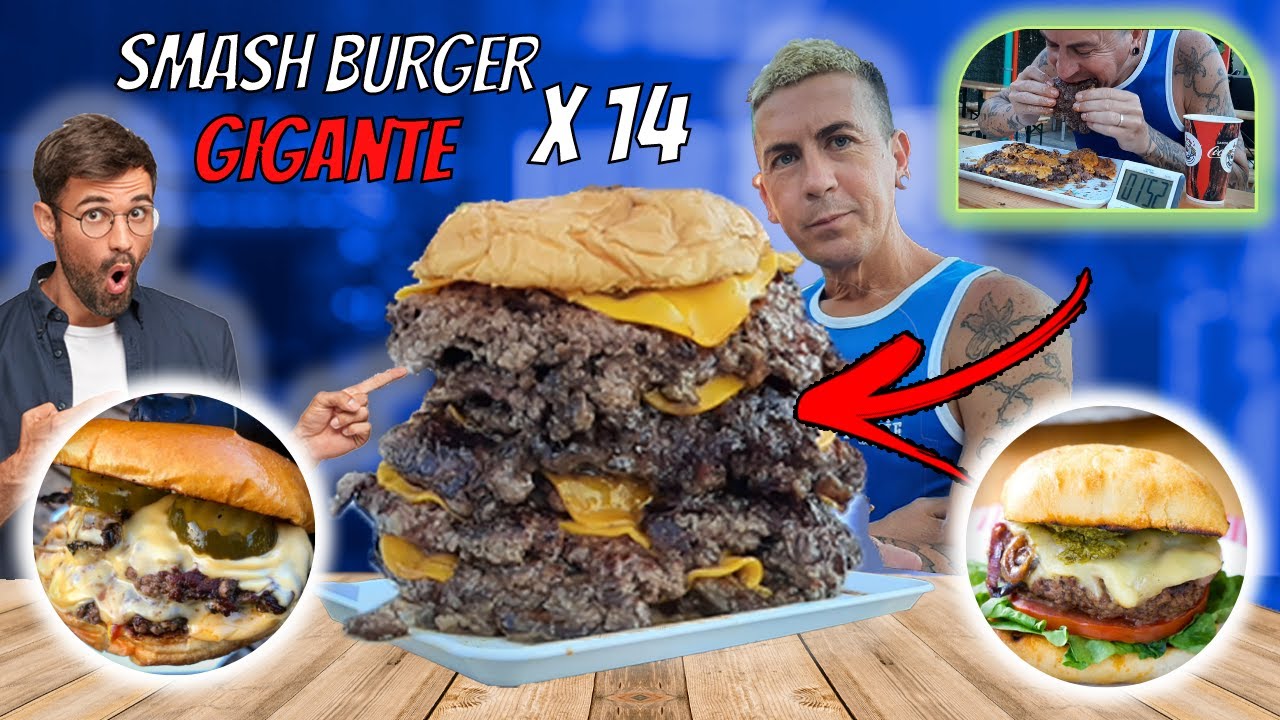 ME COMO la SMASH BURGER más GRANDE de SEVILLA y el DUEÑO del LOCAL ME INVITA A COMER TODA LA CARTA