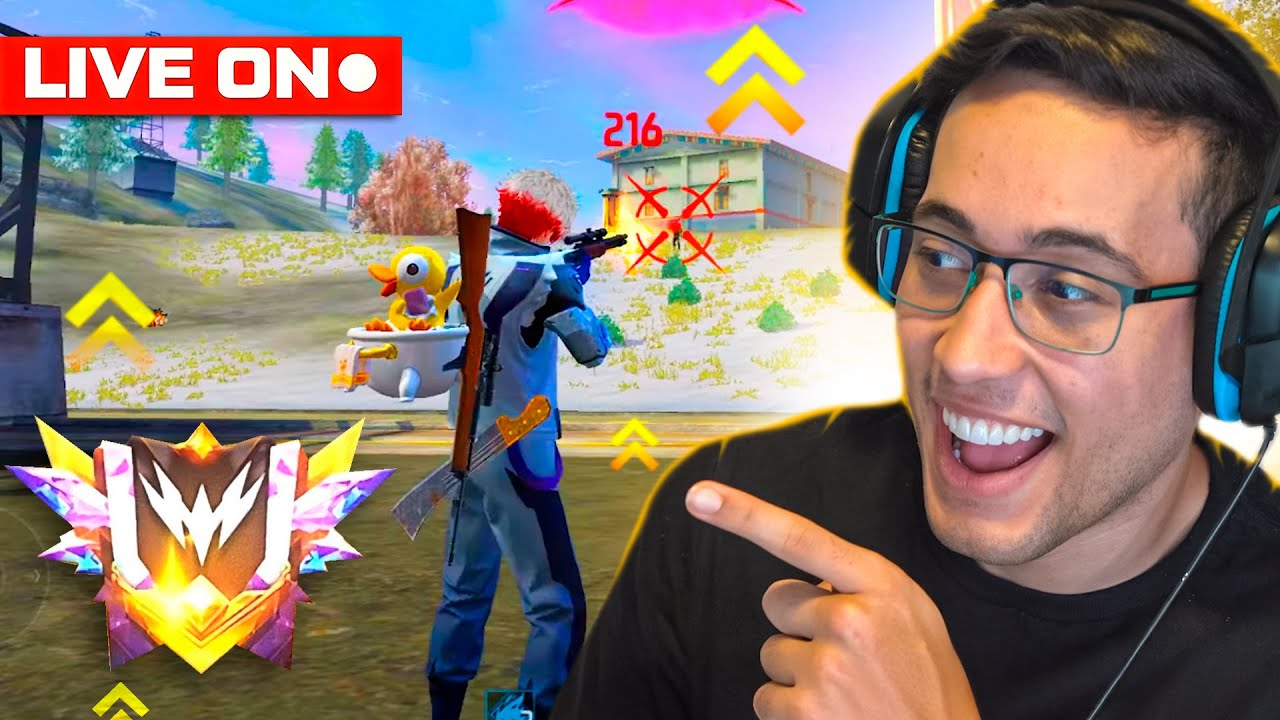LIVE ON 💙 007 GAMING 🏆 ! RANK DESAFIANTE 💙 FREE FIRE MOBILE