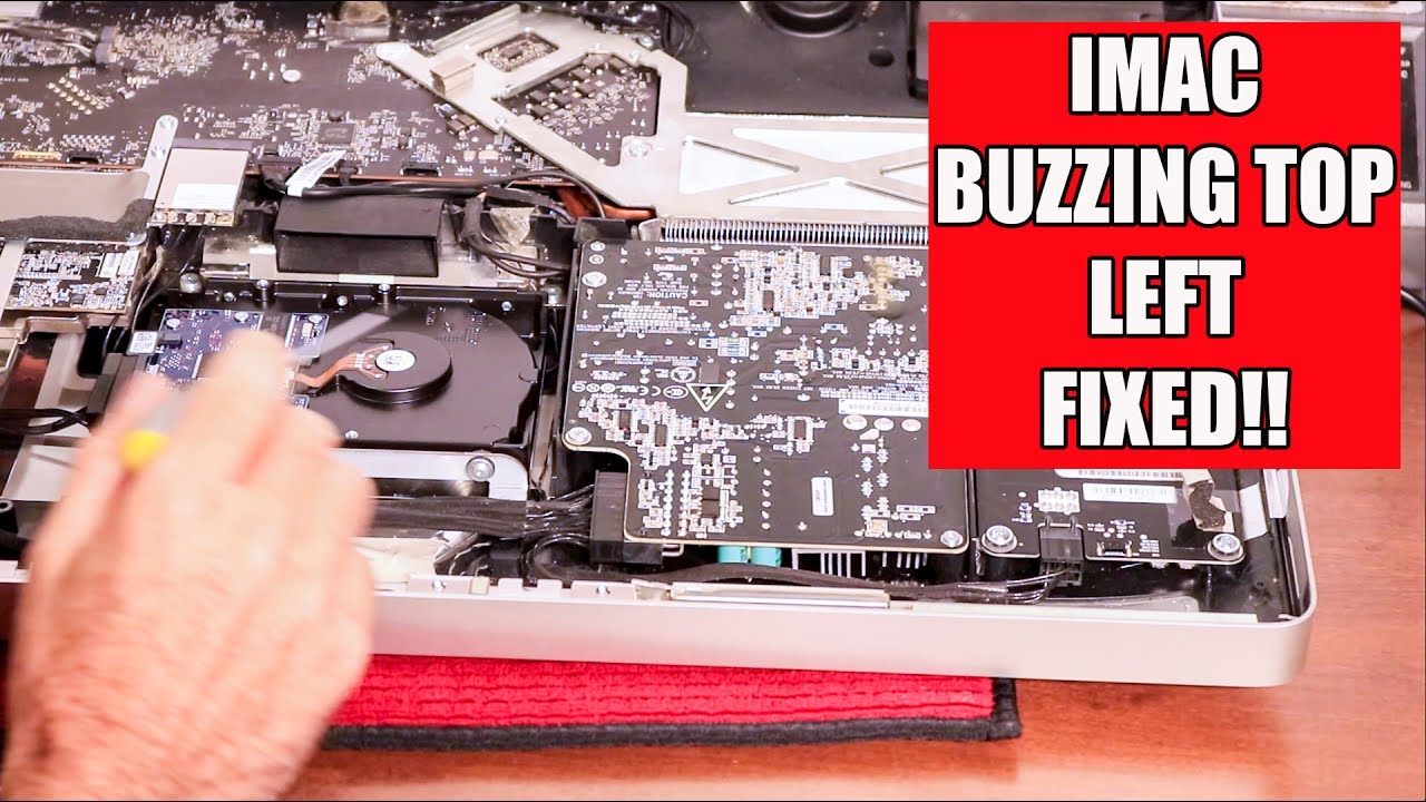 IMAC Buzzing Noise From Top Left Corner FIXED!! / Replace Power Supply