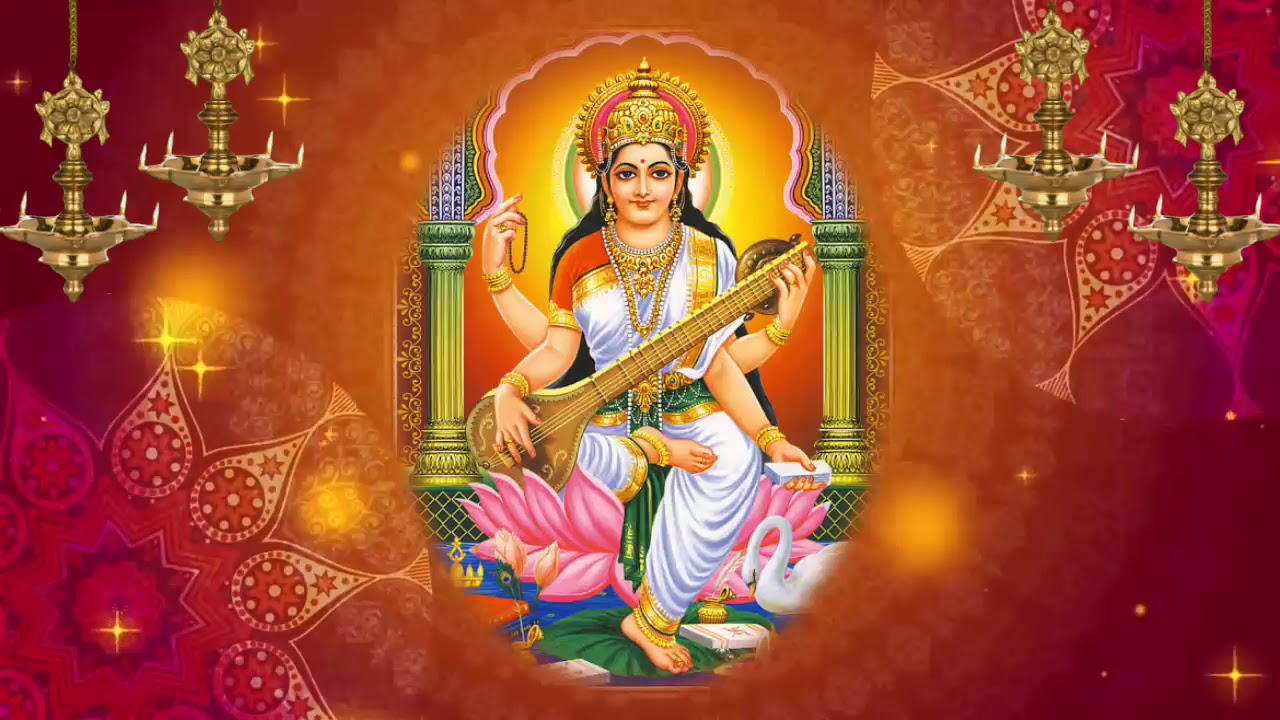 LIGHT LAMPING II Saraswati Vandana II Background for Light Lamping