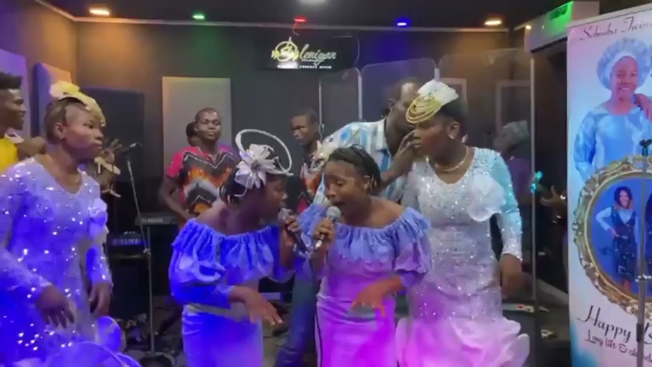 sebioba twins birthday praise with #glorious twins