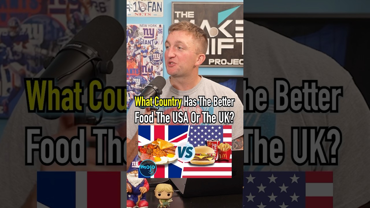 Which Country Has Better Food, The USA Or The UK?! #shorts #usa #uk #food #cuisine