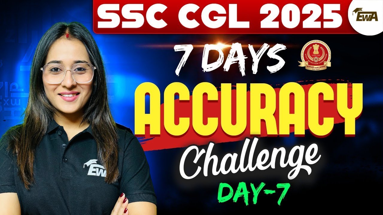 SSC CGL 2025 | 7 Day Accuracy Challenge |  DAY 7 | ENGLISH WITH ANANYA MAM