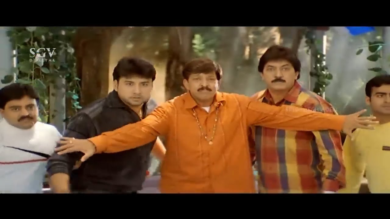 Vishnuvardhan Saves His Brothers From Unknown Bullet Firing - Jyesta Kannada Movie