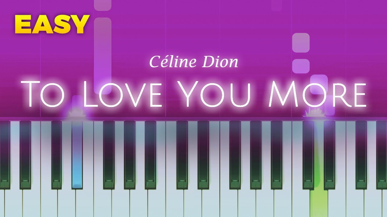Céline Dion - To Love You More - EASY Piano Instrumental TUTORIAL by Piano Fun Play