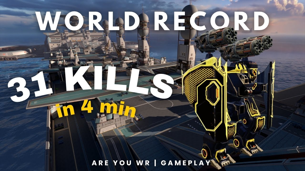 31 KILLS In 4 Min WORLD RECORD in War Robots [WR] | Are You | #warrobots