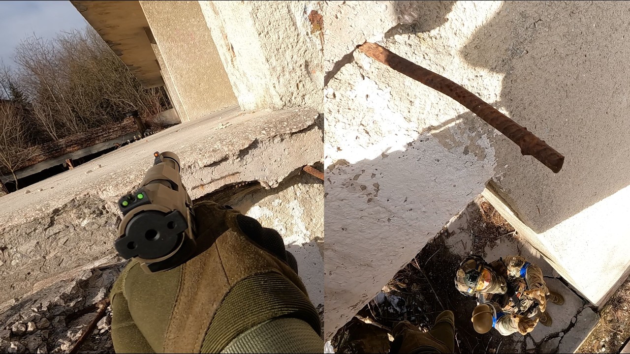 Ukrainian Airsoft | Tactical CQB | Trying my new AAP01...