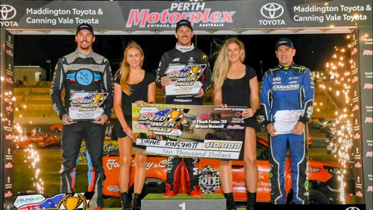 USA-WA Sprintcar Feature 2026-1-9 Perth Motorplex 1.W2 D.Kingshott 2.W3 C.Williamson 3.U26 K.Madsen