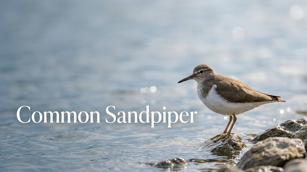 Common sandpiper (Actitis hypoleucos) - Yverdon-les-Bain, Switzerland