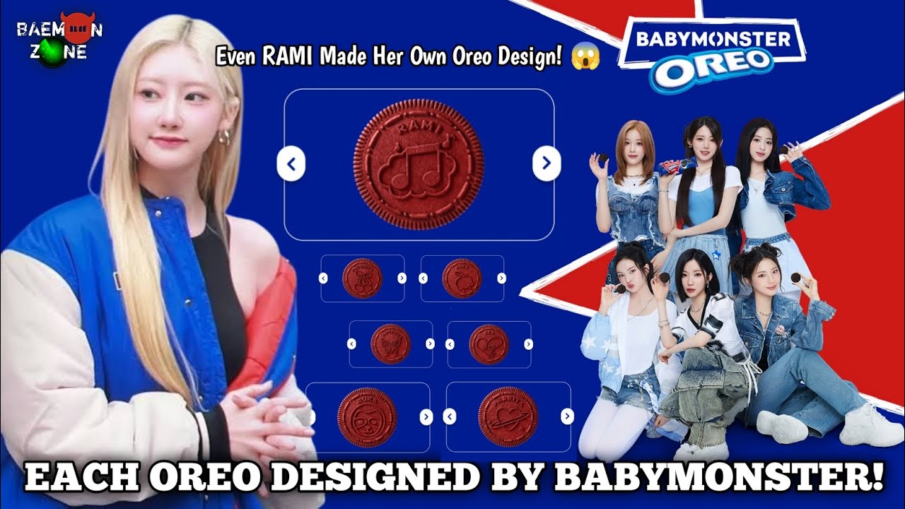 BABYMONSTER x Oreo: каждый участник создал собственное печенье, даже Рами!