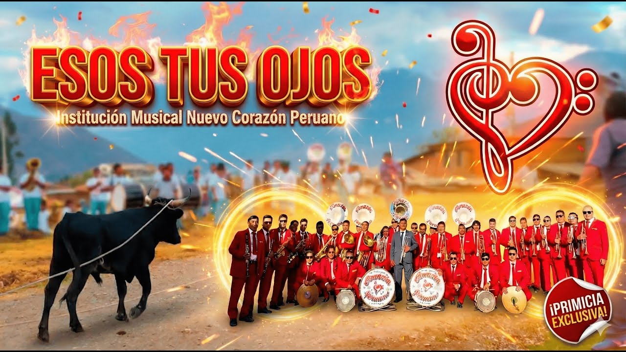 🎷Institución Musical Nuevo Corazón Peruano🔥MIX HUAYNOS, ESOS TUS OJOS🔥