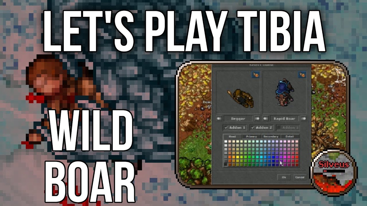 Let's Play Tibia: Taming a Wild Boar, 2nd attempt. (ENG)