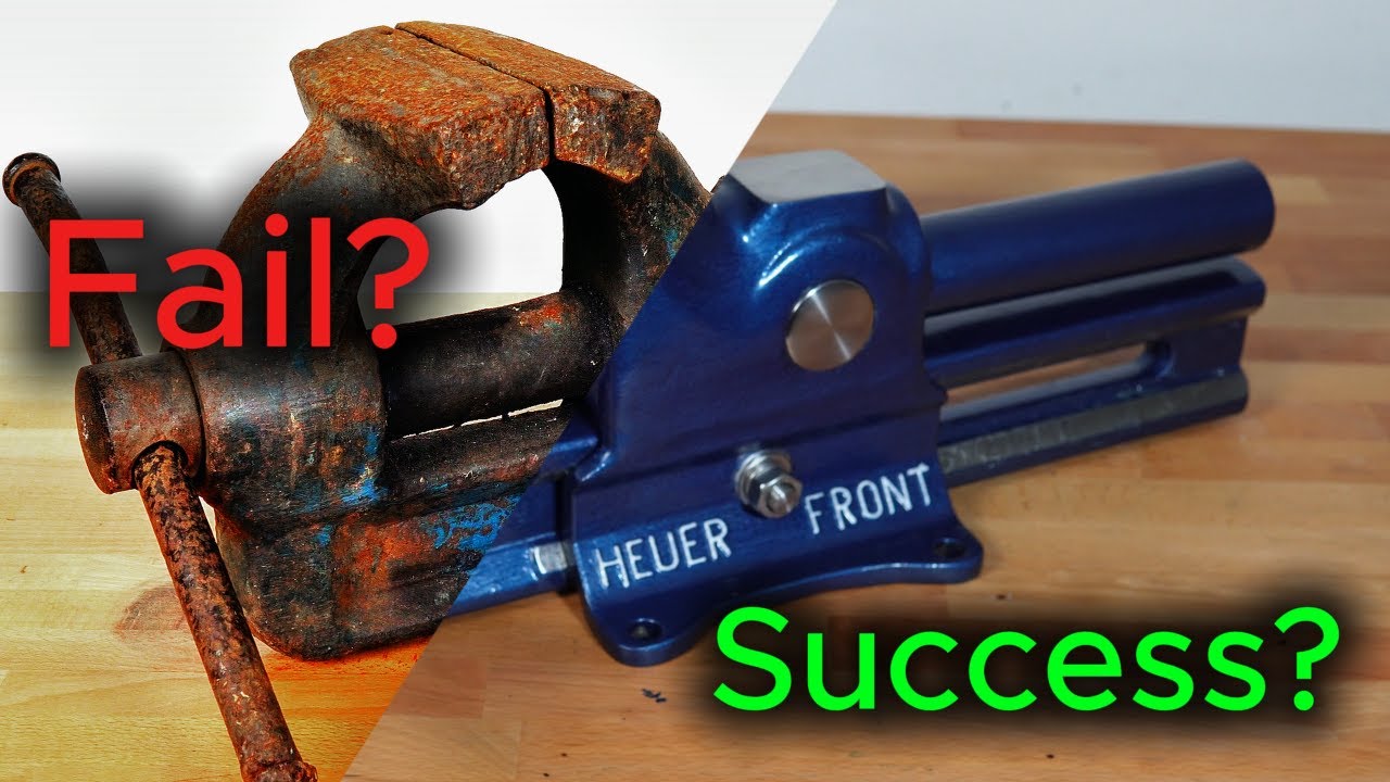 Old German Heuer Vise Restoration – From Rust to Reborn