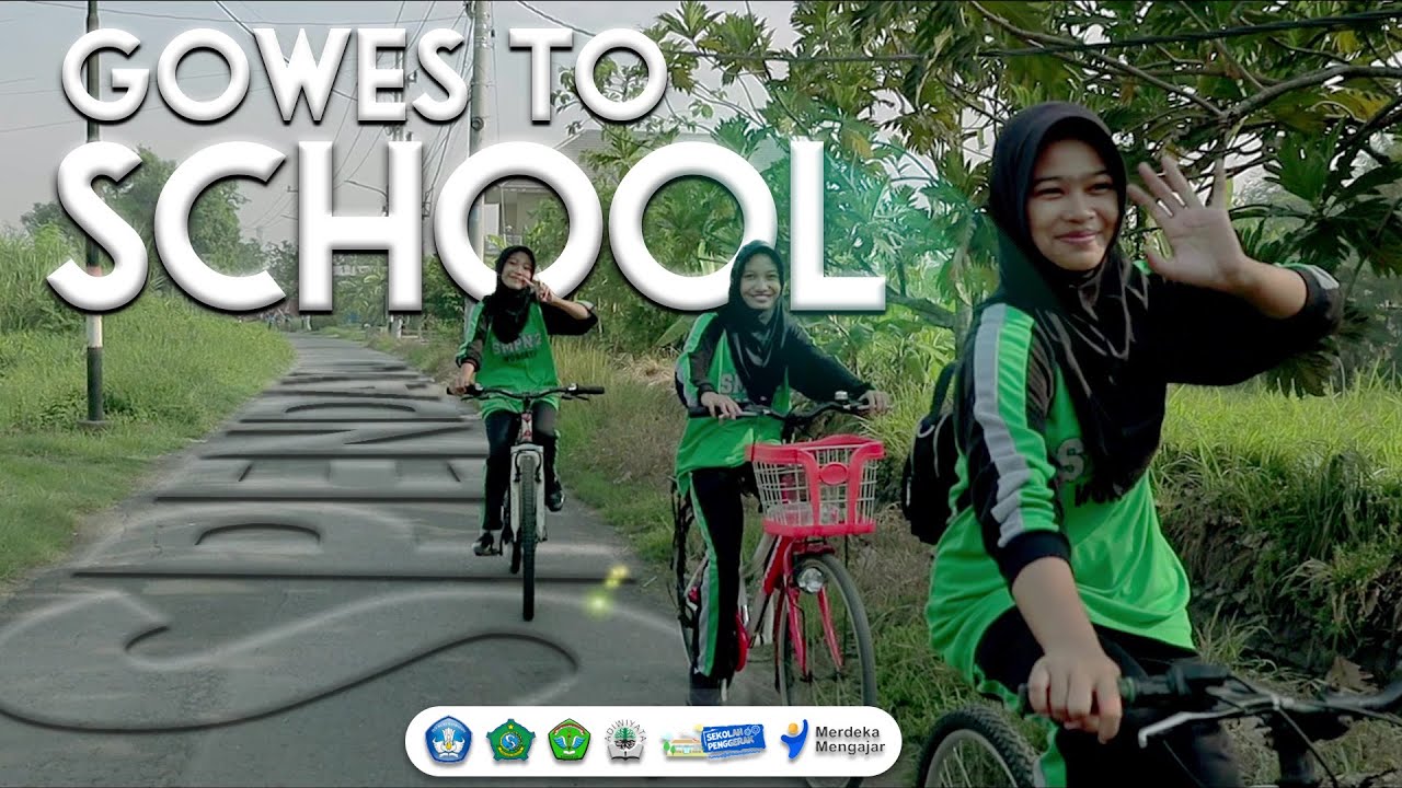 Gowes to School SMP Negeri 2 Wonoayu - Class Meeting Last day #spendayudahsyat #kreatif #lastday