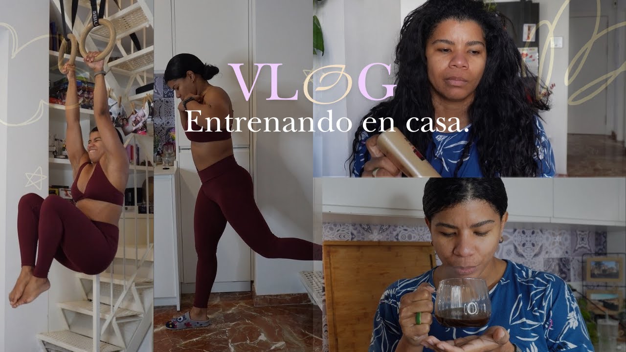 Rutina de mañana / entrenamiento y comida saludable en casa