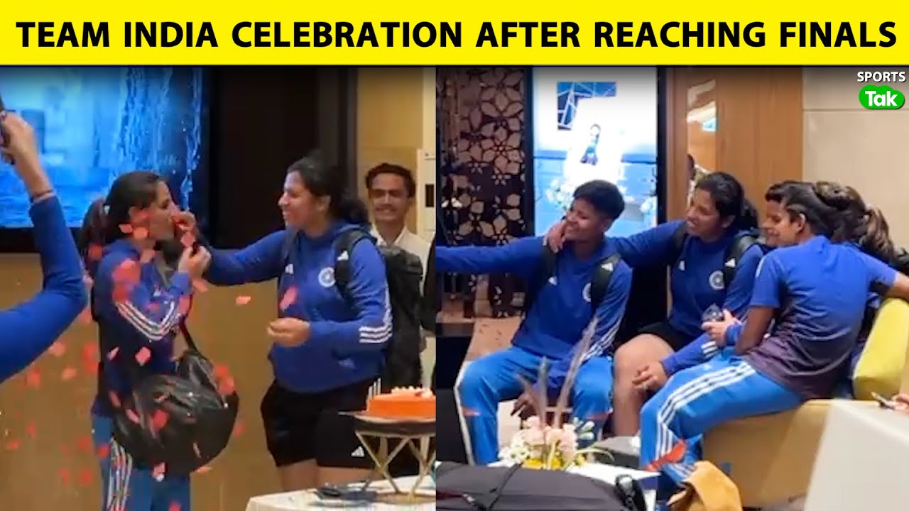 EXCLUSIVE VISUALS: AUS को SEMIFINAL में हराने के बाद TEAM INDIA की जबरदस्त CELEBRATION | IND vs AUS