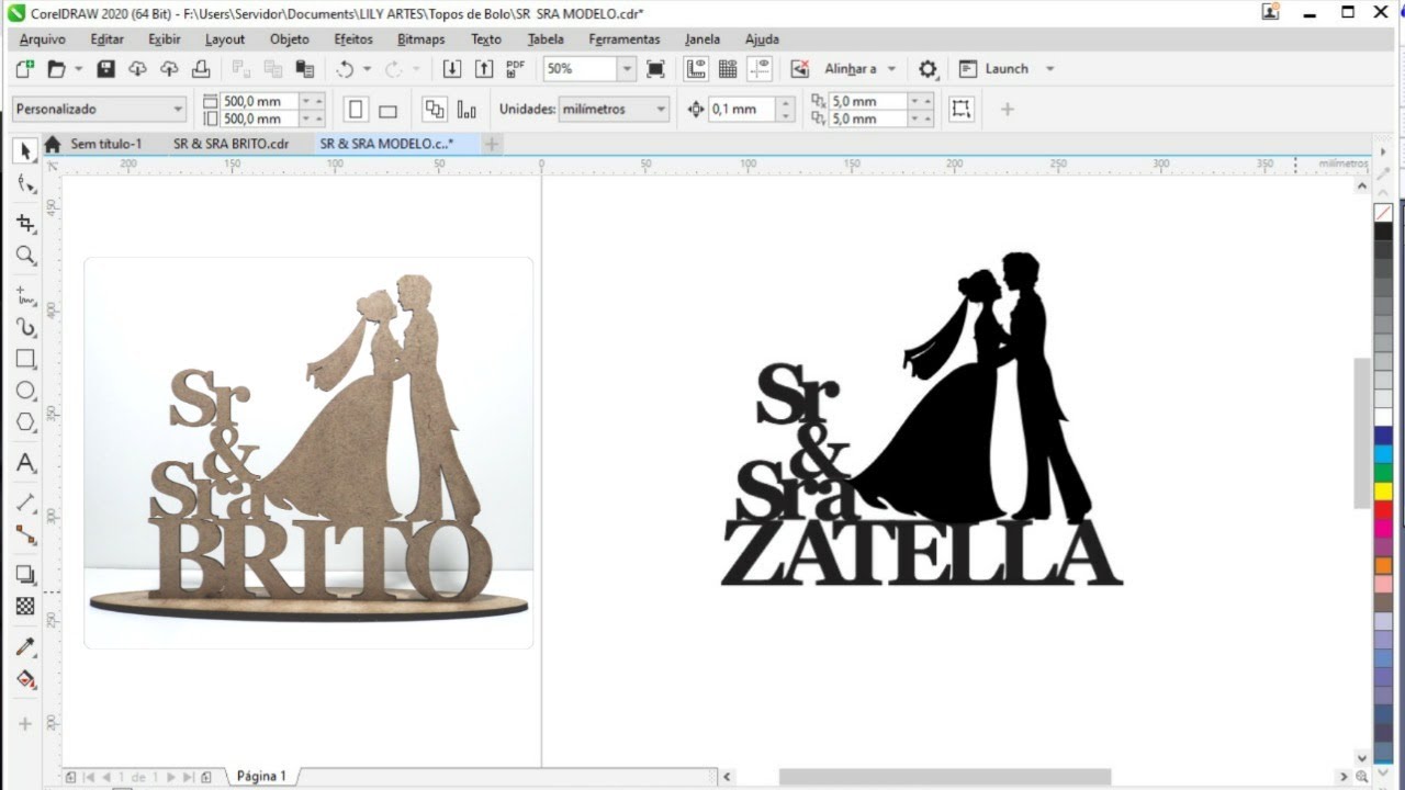 Criando vetor Topo de Bolo no Corel Draw para corte em Mdf CNC/Laser