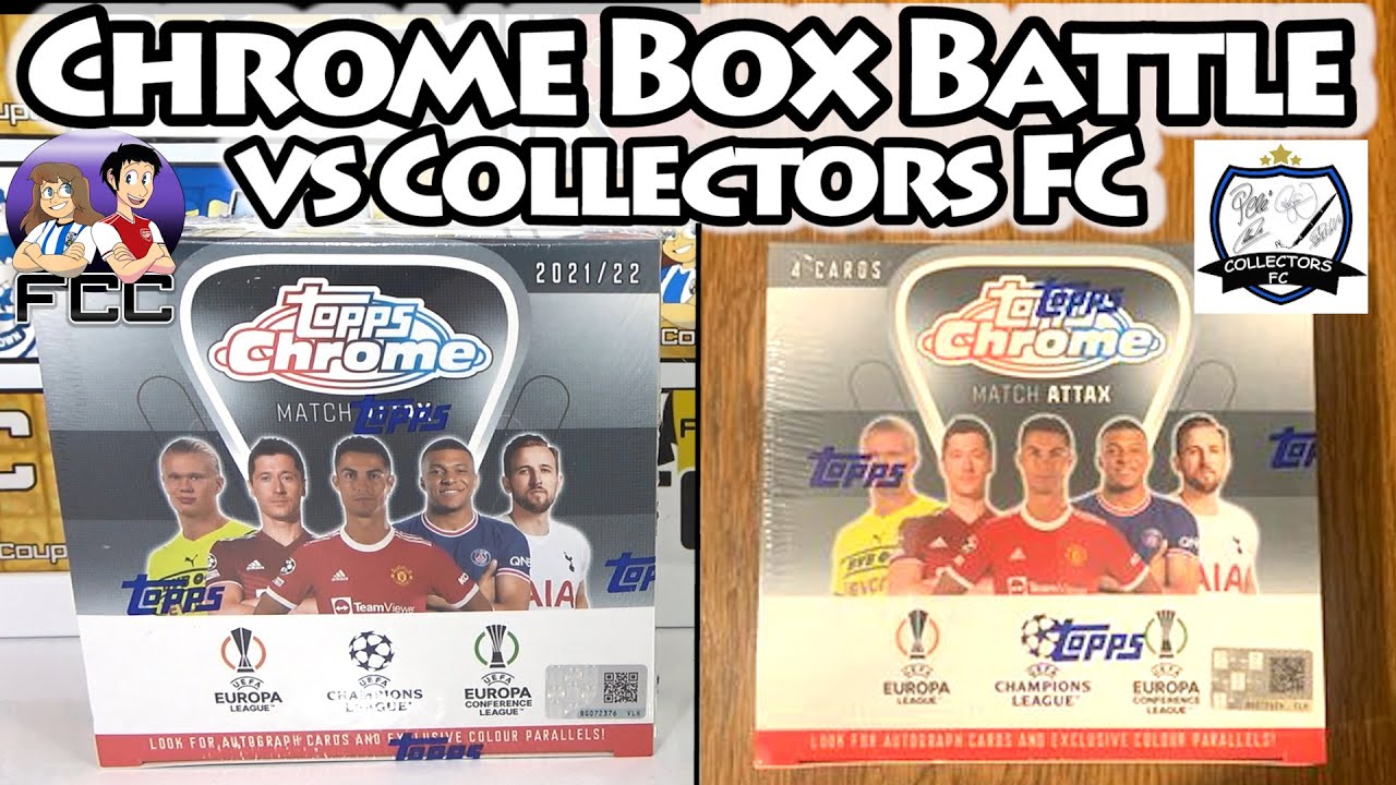 MATCH ATTAX TOPPS CHROME 2022/21 Full Box Opening | Box Battle Collab VS Collectors FC | Who Wins?