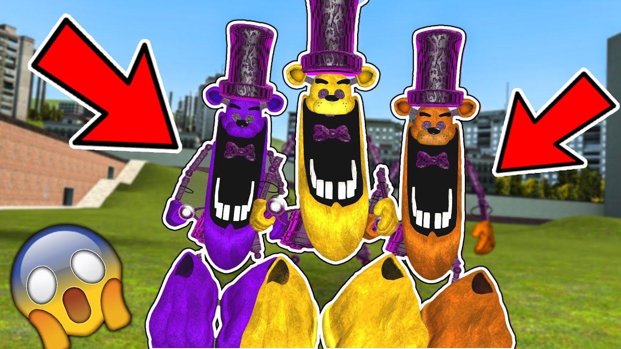 Gmod Fnaf - FUNKY ANIMATRONICS PILL PACK CHASING NPCS