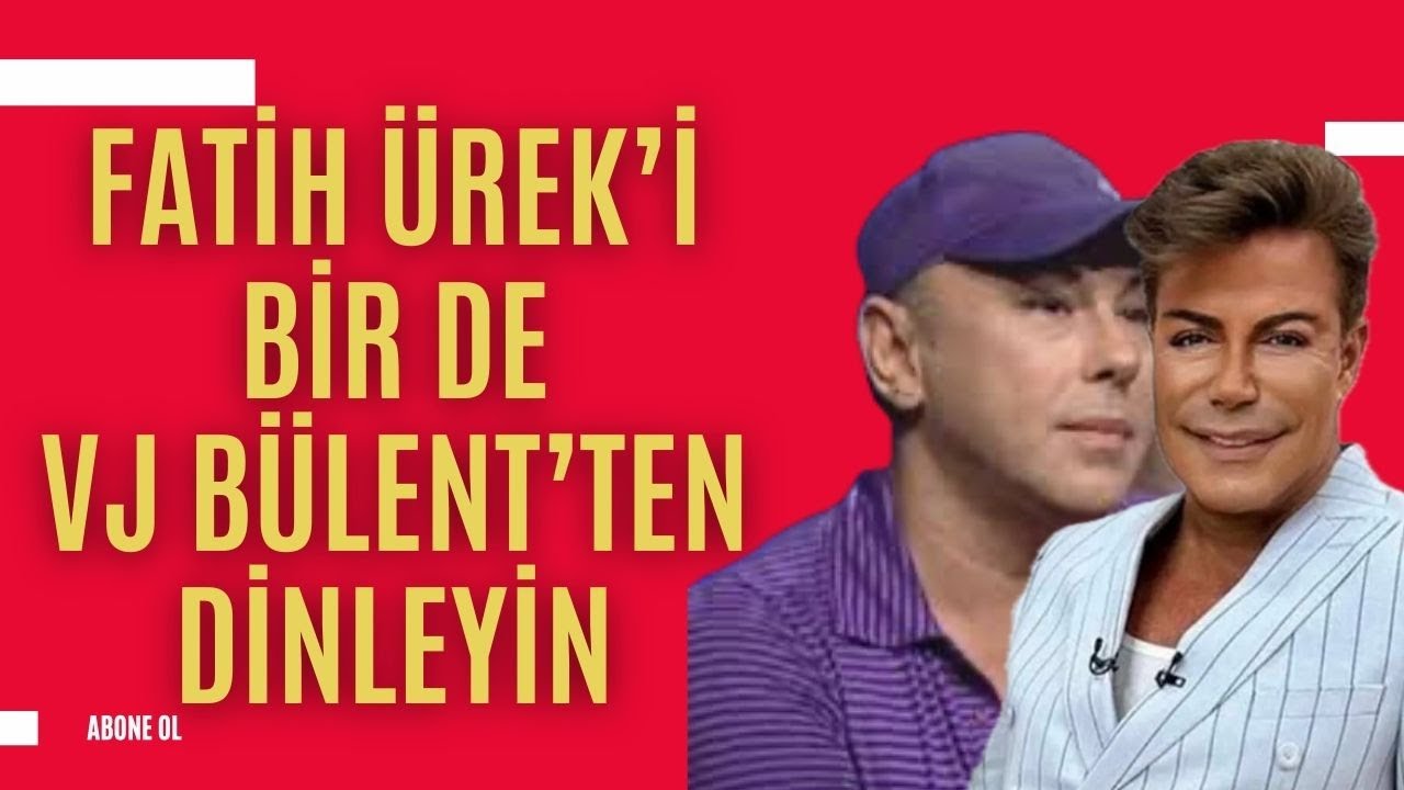 Fatih Ürek’i bir de VJ Bülent’ten dinleyin! VJ BÜLENT’İN FATİH ÜREK ANISI DUYGULANDIRDI…