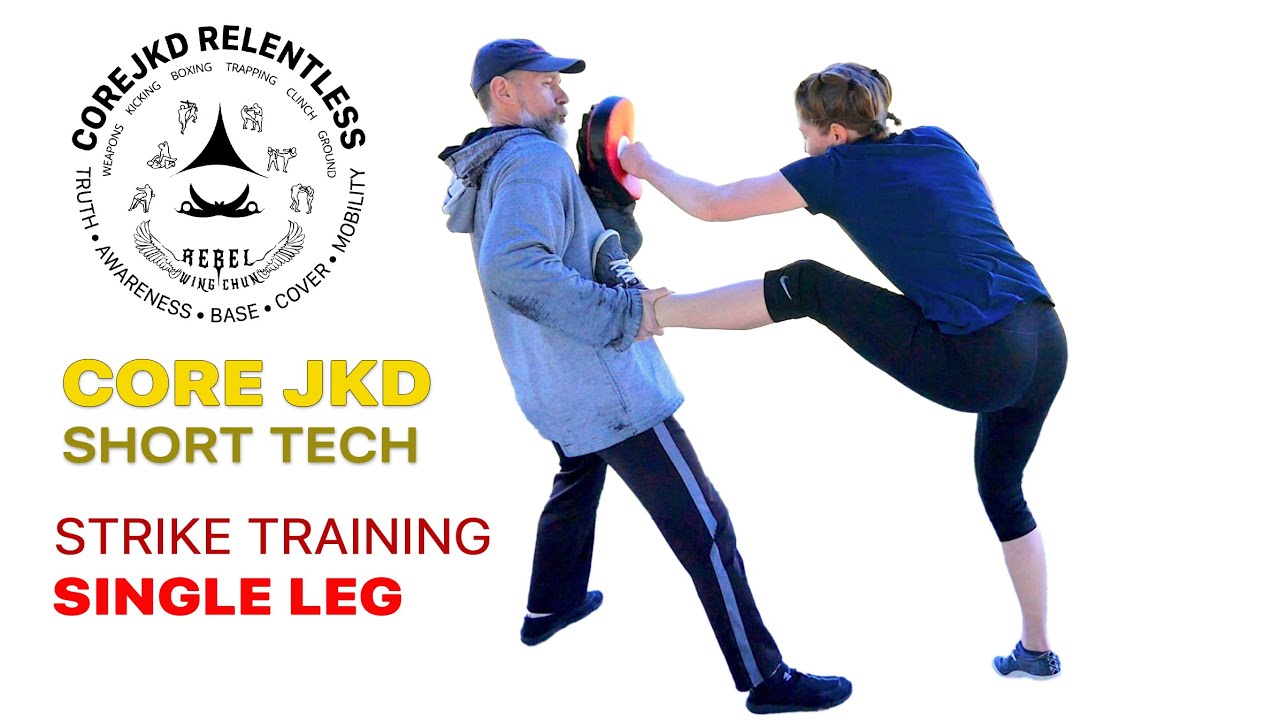 Balance Strike Training 1 Foot | Core JKD Short Tech 2