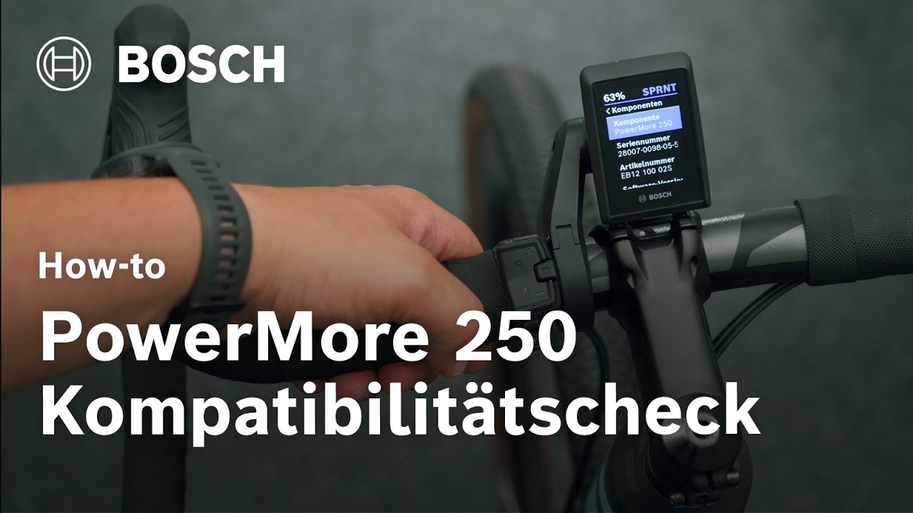 How-to | So &uuml;berpr&uuml;fst du, ob PowerMore 250 mit Ihrem eBike kompatibel ist | Bosch eBike Systems