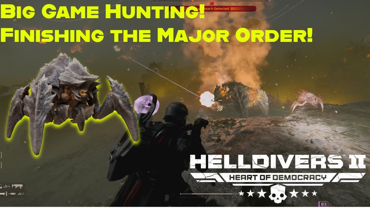 Helldivers 2 | Big Game Hunting the MO! Farming Extreme Difficulty!