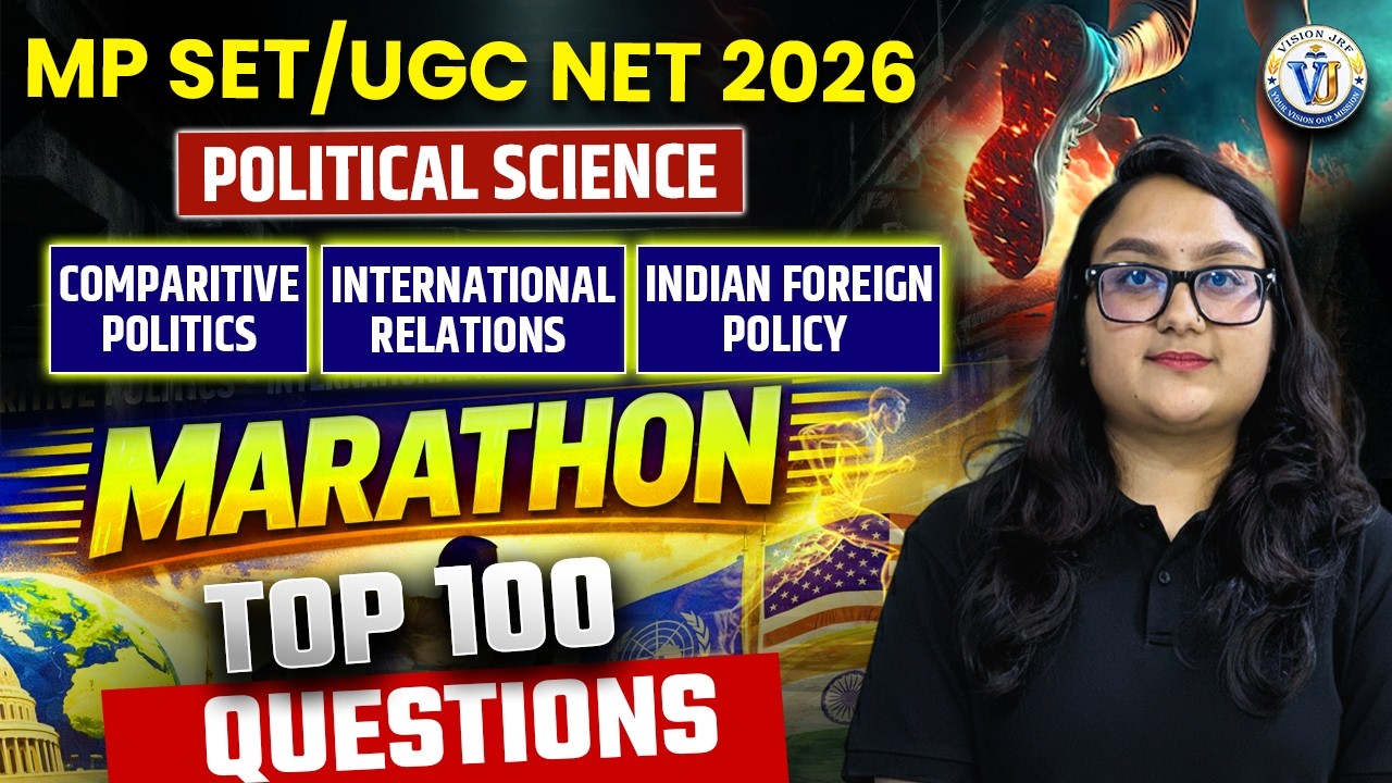 MP SET Political Science Marathon | MP SET Political Science MCQs Marathon | by Mridvikaa Mam