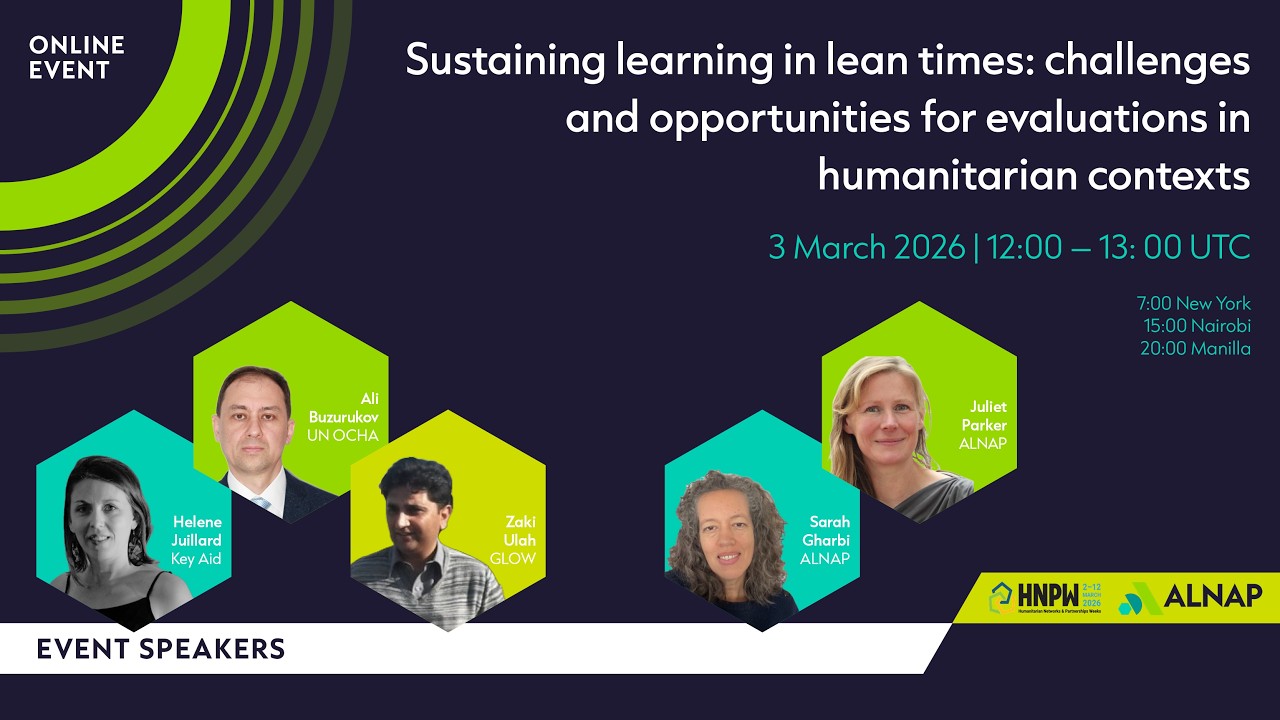 Sustaining learning in lean times: challenges and opportunities for evaluations