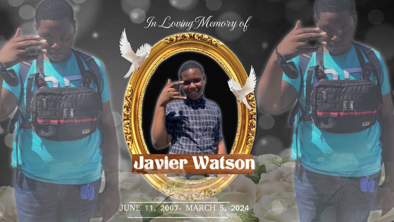Thanksgiving service for Javier Watson aka prezi he was only 17 years old