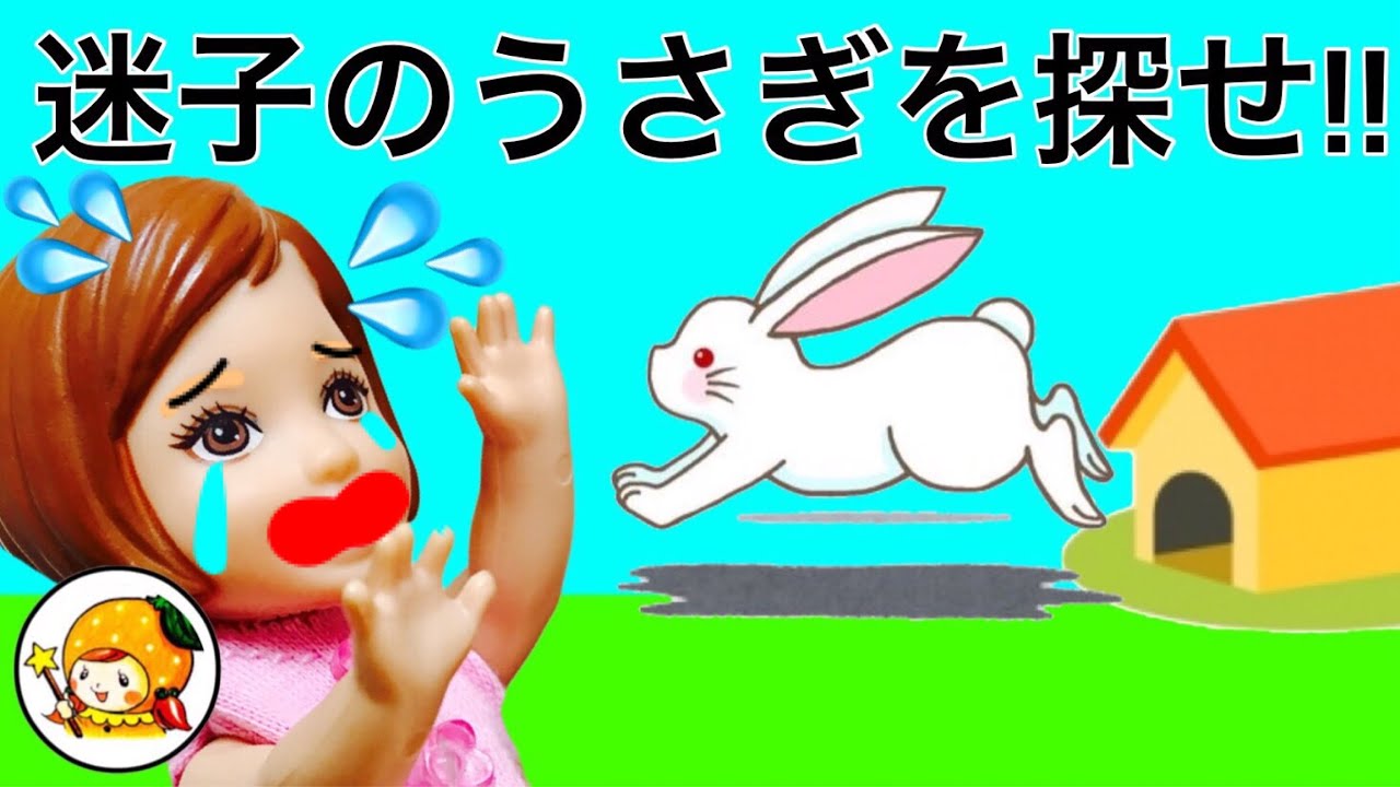 ケリー ペットのうさぎが学校を逃げ出し迷子に! 公園やペットショップをミキちゃんマキちゃんやエマと探す! おもちゃ ここなっちゃん