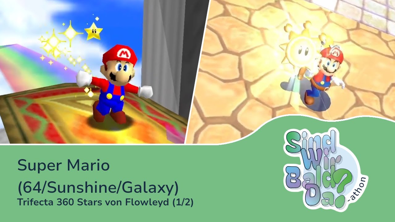 SindWirBaldDa-athon 2025 - 3D Mario Series Trifecta (360 Stars) von Flowleyd (1/2)