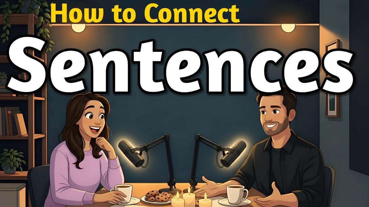 How to Connect Sentences in English | Easy Conversation Practice for Beginners (A1–B1)