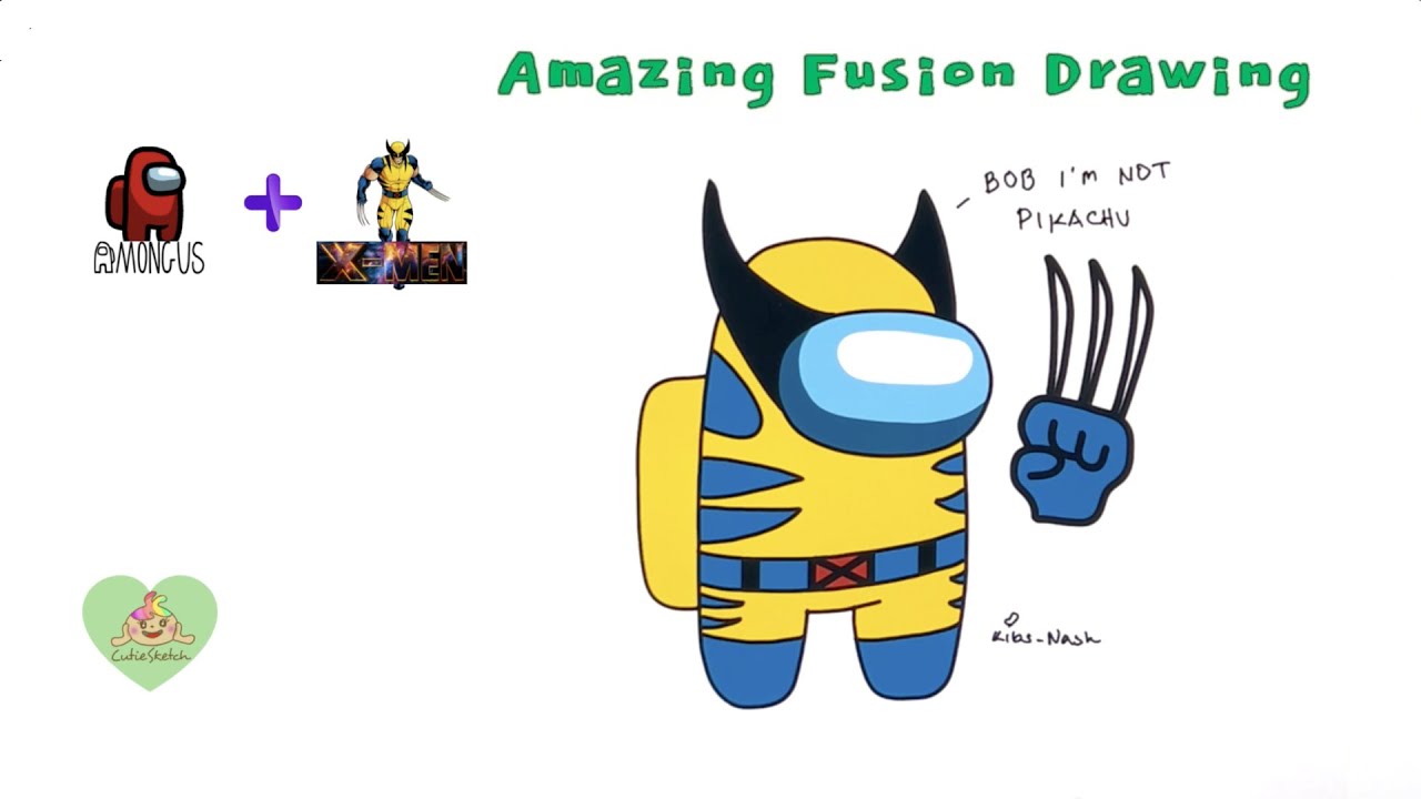 Mini Crewmate x Wolverine | Among Us x X-Men Fusion