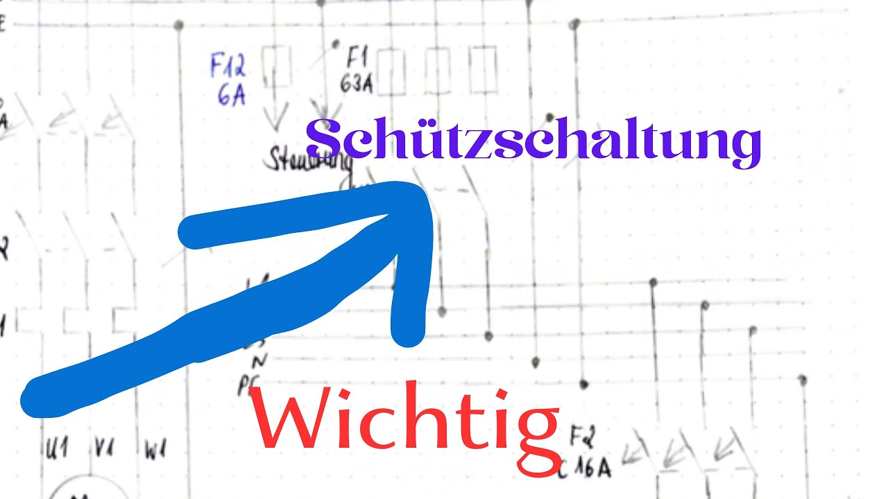 Sch&uuml;tzschaltung - Hauptstromkreis - Laststromkreis
