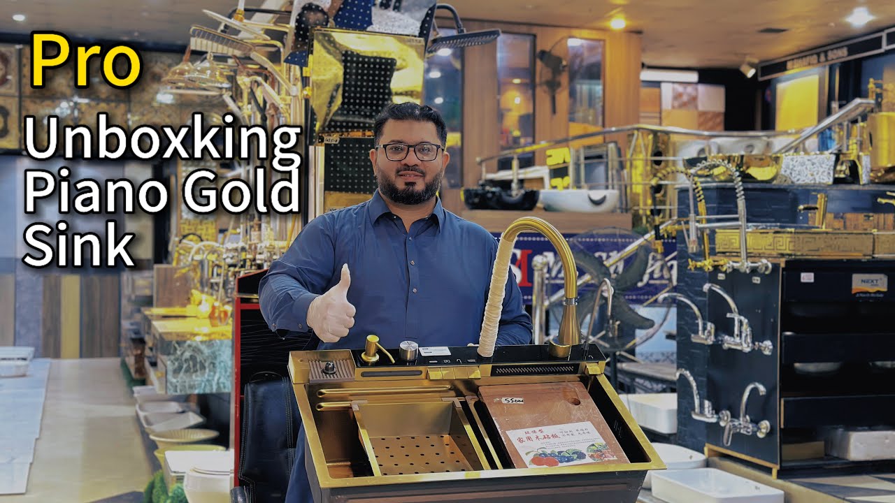 Kitchen Gold Piano Sink!Amazing Unboxing 😍