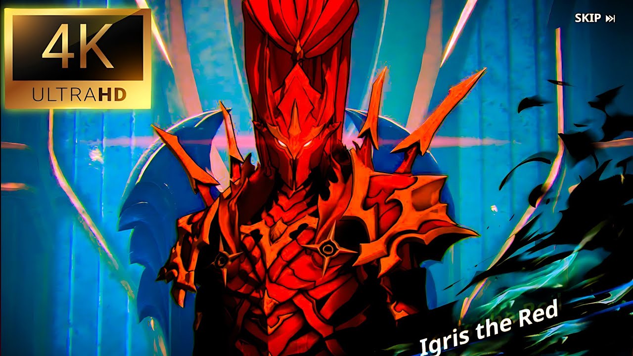 Commander IGRIS The Red Defatted Jinwoo Sung Solo Leveling Arise 4k
