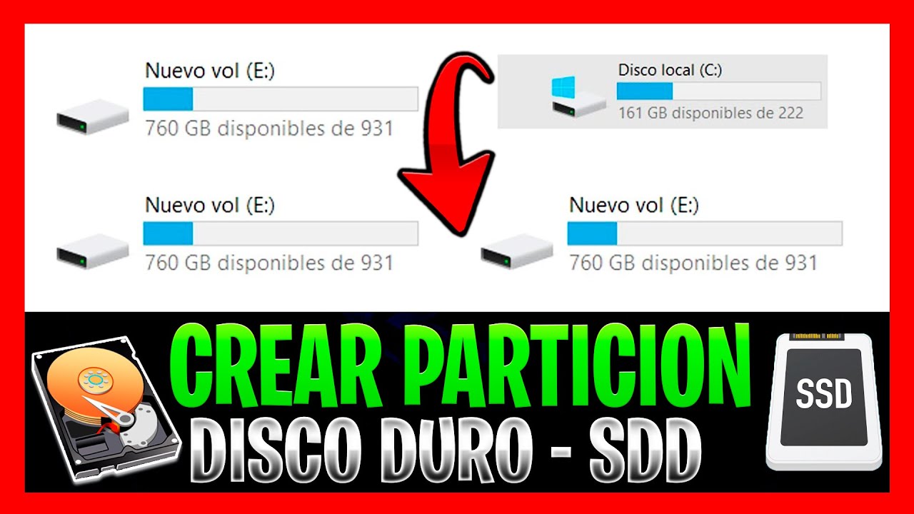 Crear Particiones En Disco Duro Windows 10 RAPIDO Y FACIL ✅ Sin Programas 2026